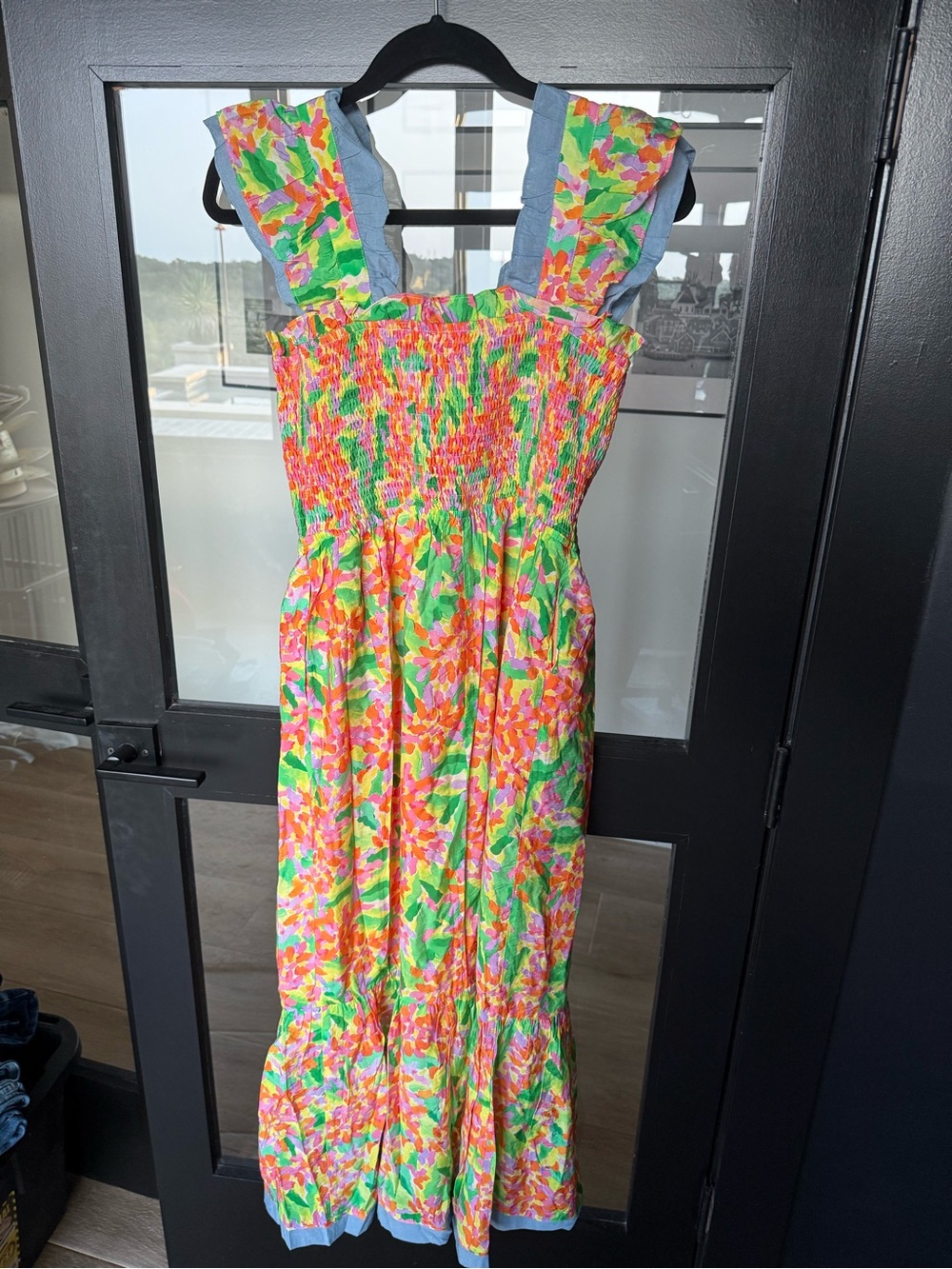 THML Floral Smocked dress - Picture 3 of 5